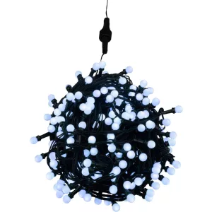 LED fényfüzér, MagicHome Vianoce, 200 LED, 16 m, hidegfehér, 8 fényprogram, időzítő, IP44, beltéri/kültéri