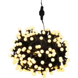   LED fényfüzér, MagicHome Vianoce, 200 LED, 16 m, melegfehér, 8 fényprogram, időzítő, IP44, beltéri/kültéri
