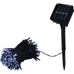   LED fényfüzér, MagicHome Vianoce, 200 LED, 20 m, vegyes színek, 8 fényprogram, napelemes, IP44, kültéri