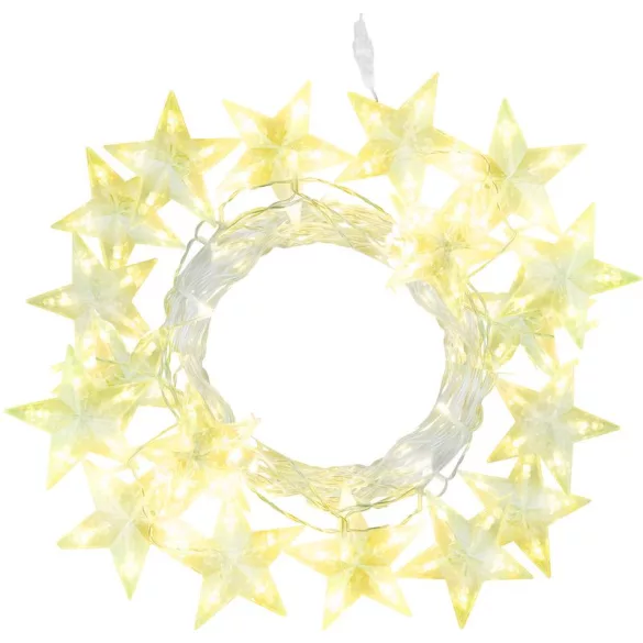 Fényfüggöny, MagicHome Vianoce, csillagokkal, 3 m, 142 LED, melegfehér, 8 fényprogram, IP44, beltéri/kültéri