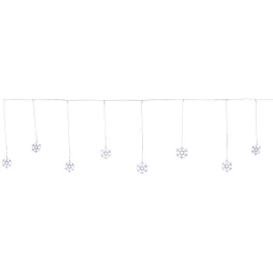 Fényfüggöny, MagicHome Vianoce, hópelyhekkel, 3,5 m, 96 LED, hidegfehér, 8 + 5 fényprogram, IP44, időzítő