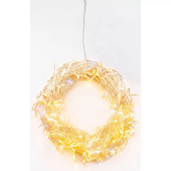 LED fényfüzér, MagicHome Vianoce, 306 LED, 12 m, melegfehér, 10 fényprogram, időzítő, IP44, beltéri/kültéri