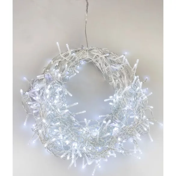 LED fényfüzér, MagicHome Vianoce, 306 LED, 12 m, hidegfehér, 10 fényprogram, időzítő, IP44, beltéri/kültéri