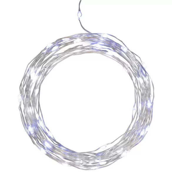 LED fényfüzér, MagicHome Vianoce, 1000 LED, 100 m, hidegfehér, 8 fényprogram, IP44, beltéri/kültéri