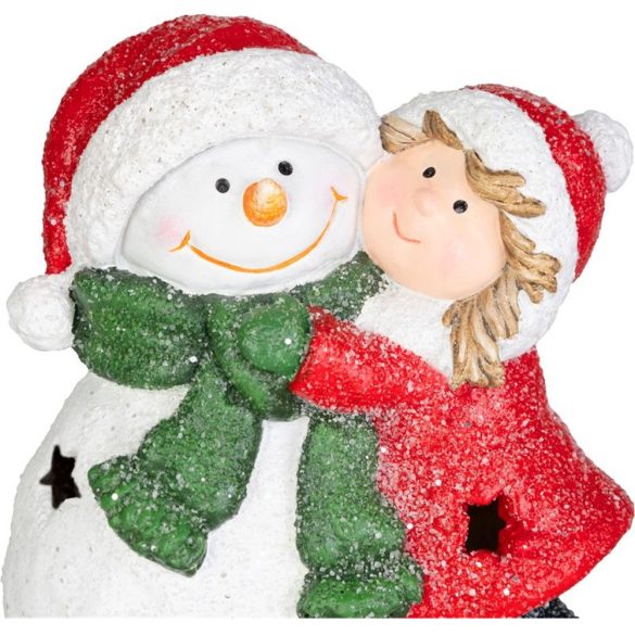 MagicHome karácsonyi dekoráció, hóember, LED, 12,5 x 8 x 15,8 cm