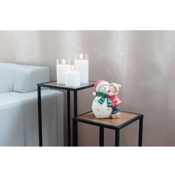 MagicHome karácsonyi dekoráció, hóember, LED, 12,5 x 8 x 15,8 cm