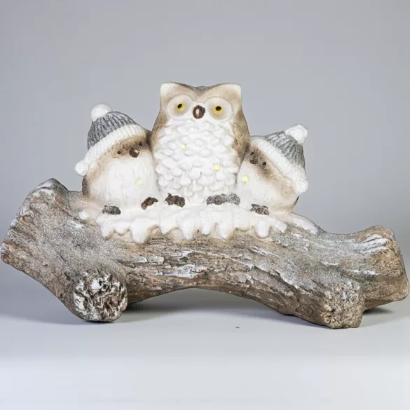 MagicHome karácsonyi dekoráció, bagoly, LED, 49,5 x 20,5 x 27,5 cm