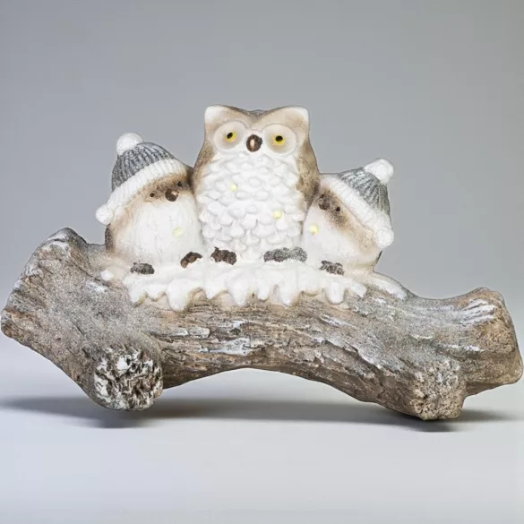 MagicHome karácsonyi dekoráció, bagoly, LED, 49,5 x 20,5 x 27,5 cm