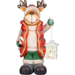 MagicHome karácsonyi dekoráció, rénszarvas, LED, 22 x 17 x 43 cm