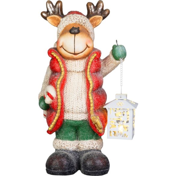 MagicHome karácsonyi dekoráció, rénszarvas, LED, 22 x 17 x 43 cm