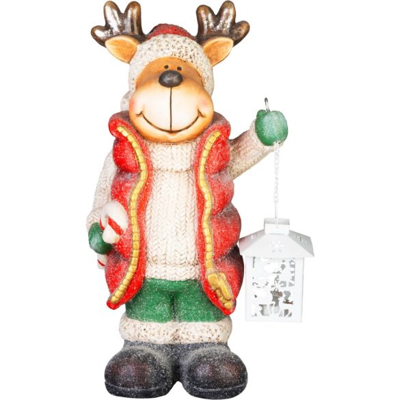 MagicHome karácsonyi dekoráció, rénszarvas, LED, 22 x 17 x 43 cm