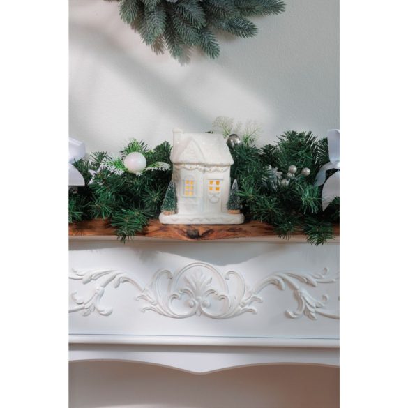 MagicHome karácsonyi dekoráció, ház, 15 x 9 x 17 cm