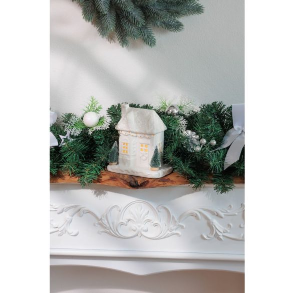 MagicHome karácsonyi dekoráció, ház, 15 x 9 x 17 cm