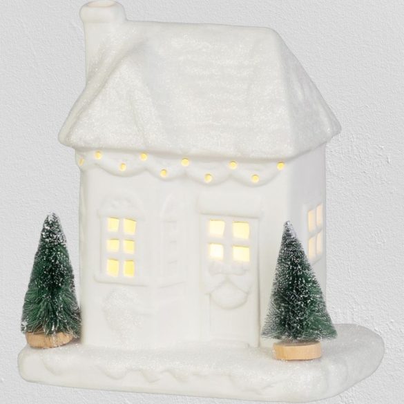 MagicHome karácsonyi dekoráció, ház, 15 x 9 x 17 cm