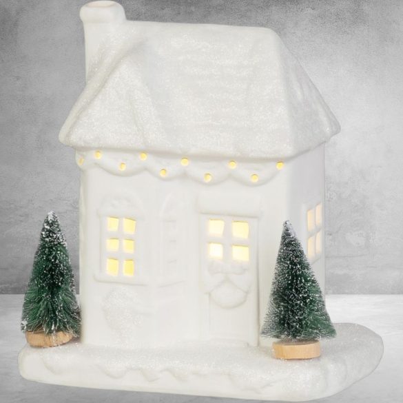 MagicHome karácsonyi dekoráció, ház, 15 x 9 x 17 cm