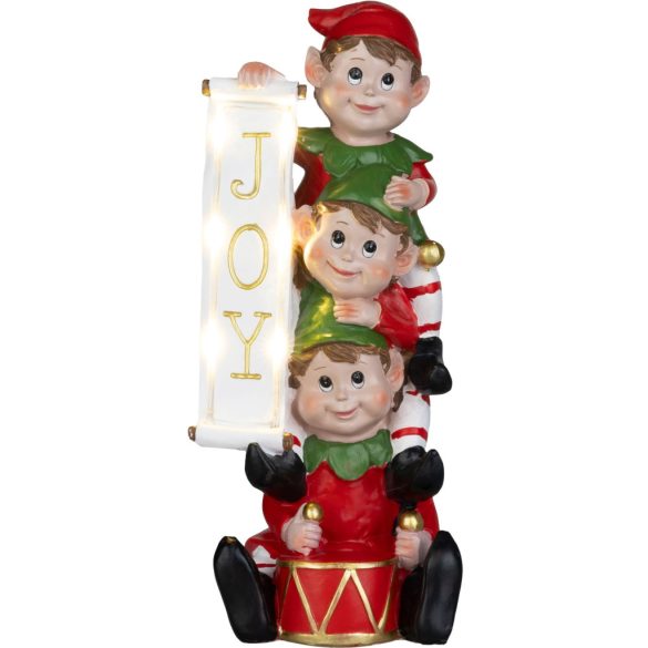 MagicHome karácsonyi dekoráció, manó, LED, 13,3 x 12,5 x 30,5 cm