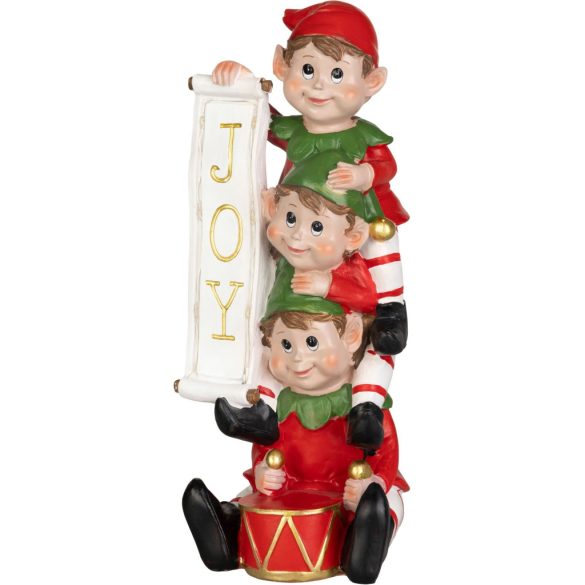 MagicHome karácsonyi dekoráció, manó, LED, 13,3 x 12,5 x 30,5 cm