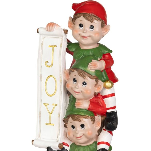 MagicHome karácsonyi dekoráció, manó, LED, 13,3 x 12,5 x 30,5 cm