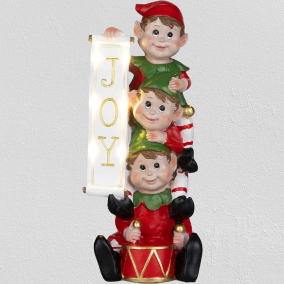 MagicHome karácsonyi dekoráció, manó, LED, 13,3 x 12,5 x 30,5 cm