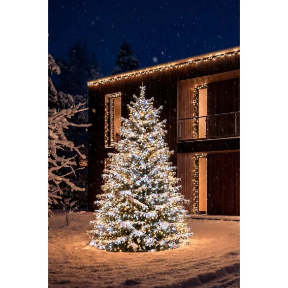 LED fényfüzér, MagicHome Vianoce, 930 LED, 30 m, vegyes színek, egyszerű világítás, IP44, kültéri és beltéri