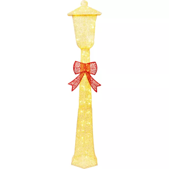 Karácsonyi díszvilágítás, MagicHome Vianoce, utcai lámpa, 110 LED, magasság: 150 cm, melegfehér, IP44, beltéri/kültéri, 2 világítási mód