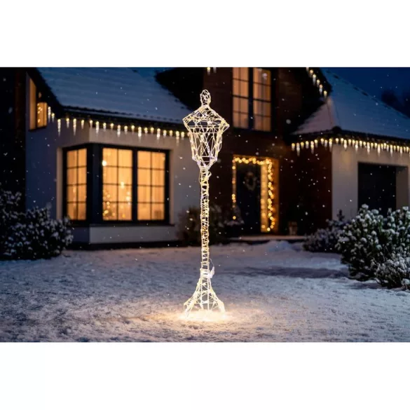 Karácsonyi díszvilágítás, MagicHome Vianoce, utcai lámpa, 600 LED, magasság: 118 cm, vegyes színek, IP44, beltéri/kültéri