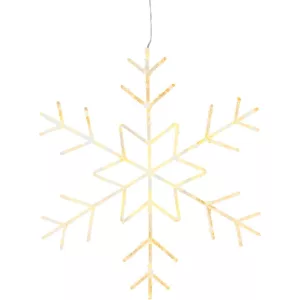 Karácsonyi díszvilágítás, MagicHome Vianoce, hópehely, 120 LED, átmérő: 60 cm, vegyes színek, IP44, beltéri/kültéri