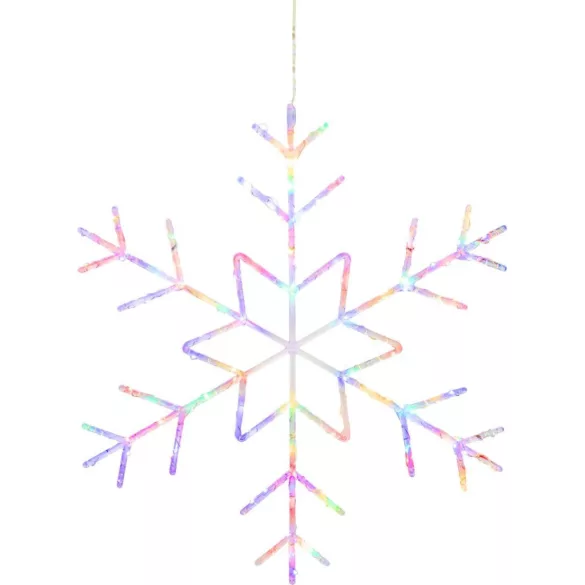 Karácsonyi díszvilágítás, MagicHome Vianoce, hópehely, 120 LED, átmérő: 60 cm, vegyes színek, IP44, beltéri/kültéri