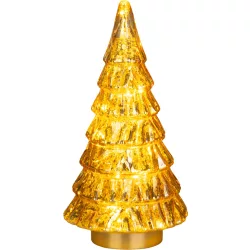   Műfenyő, MagicHome Vianoce, 28 cm, 12 LED, melegfehér, beltéri, asztali elhelyezésre, elemes (2 db AA)