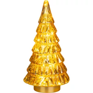 Műfenyő, MagicHome Vianoce, 28 cm, 12 LED, melegfehér, beltéri, asztali elhelyezésre, elemes (2 db AA)