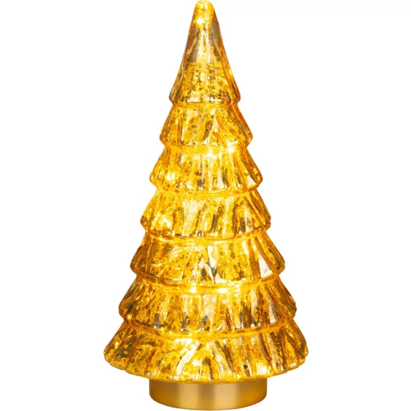 Műfenyő, MagicHome Vianoce, 28 cm, 12 LED, melegfehér, beltéri, asztali elhelyezésre, elemes (2 db AA)