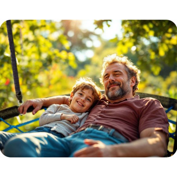 Fészekhinta, Neo-Sport NS-104, fekete/kék, átmérő: 100 cm, vízálló, állítható kötélmagasság: 90-160 cm, acél váz, poliészter pókhálókötél, teherbírás: 150 kg, kerek