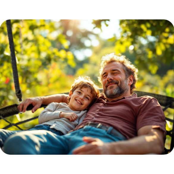 Fészekhinta, Neo-Sport NS-104, fekete, átmérő: 120 cm, vízálló, állítható kötélmagasság: 90-160 cm, acél váz, poliészter pókhálókötél, teherbírás: 150 kg, kerek