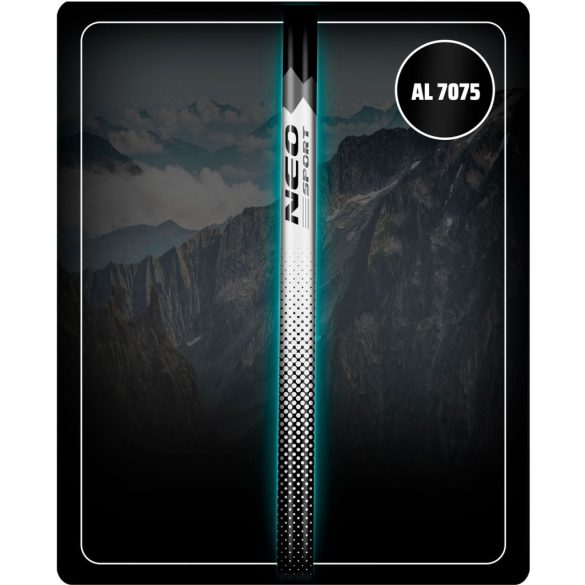 Túrabot, Neo-Sport NS-381, fekete/ezüst, alumínium, műanyag markolat, teleszkópos, 65 / 135 cm, 1 pár