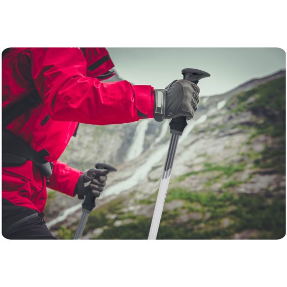 Túrabot, Neo-Sport NS-381, fekete/ezüst, alumínium, műanyag markolat, teleszkópos, 65 / 135 cm, 1 pár