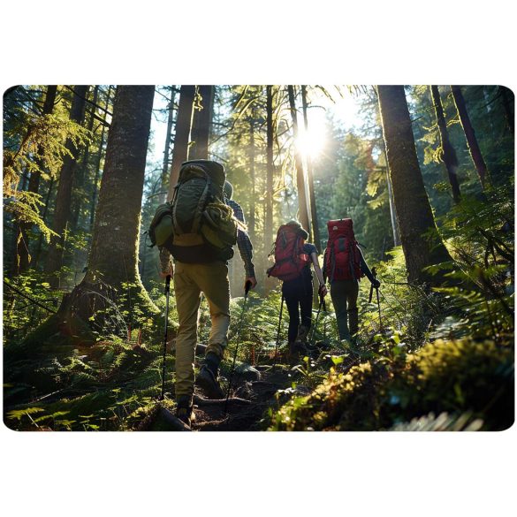 Túrabot, Neo-Sport NS-383, zöld, alumínium, parafa markolat, teleszkópos, 85 / 143 cm, 1 pár