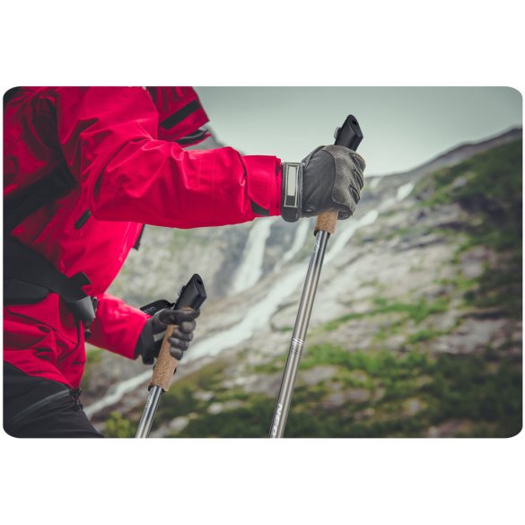 Túrabot, Neo-Sport NS-383, zöld, alumínium, parafa markolat, teleszkópos, 85 / 143 cm, 1 pár