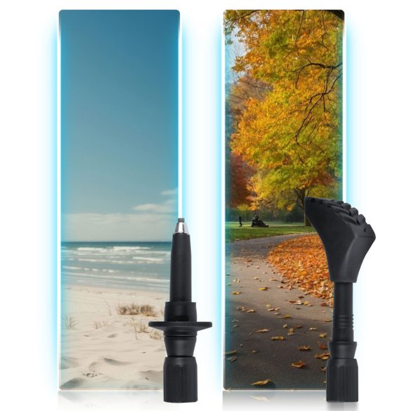 Túrabot, Neo-Sport NS-383, zöld, alumínium, parafa markolat, teleszkópos, 85 / 143 cm, 1 pár