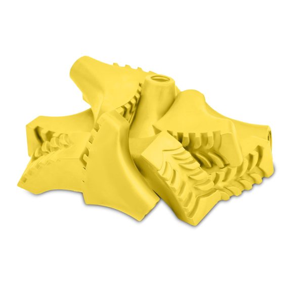 Túrabot gumivég, Neo-Sport, sárga, 10 db-os készlet, csúszásgátló, erős gumi, többféle felületre