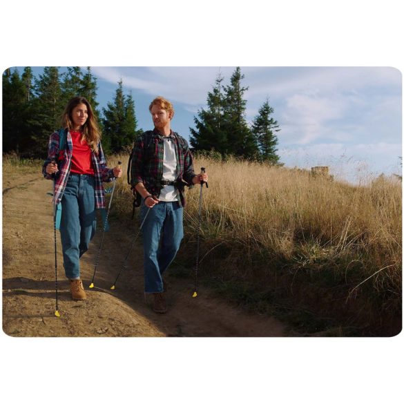 Túrabot gumivég, Neo-Sport, sárga, 10 db-os készlet, csúszásgátló, erős gumi, többféle felületre