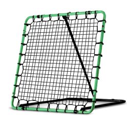   Visszapattanó futball edzőkapu, Neo-Sport, 120 x 120 cm, zöld keret, fekete PE háló, fém váz, időjárásálló, 4 db rögzítő