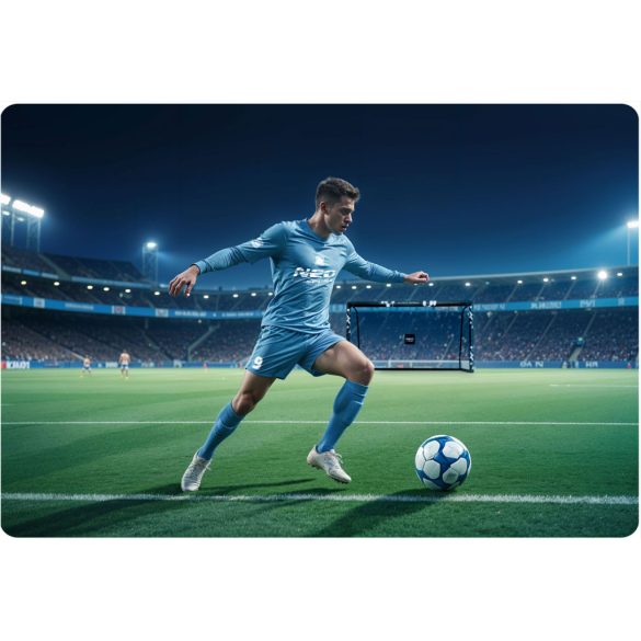 Futballkapu, Neo-Sport NS-472, 300 x 200 x 120 cm, fekete keret, fekete PE háló, fém váz, időjárásálló, keretvédő fedéllel, szerszám nélkül összeszerelhető