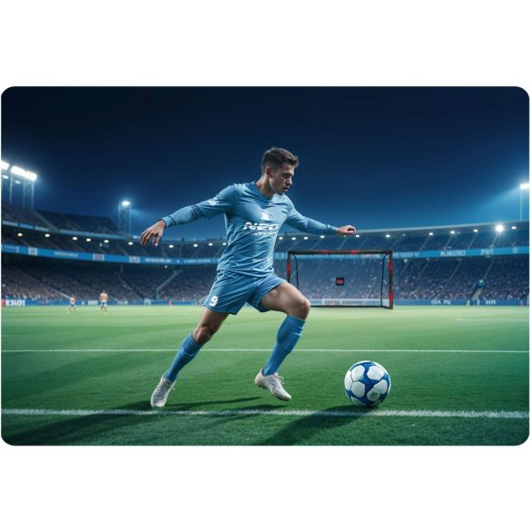 Futballkapu, Neo-Sport NS-473, 300 x 200 x 120 cm, fekete-piros, fekete PE háló, fém váz, időjárásálló, keretvédő fedéllel, szerszám nélkül összeszerelhető