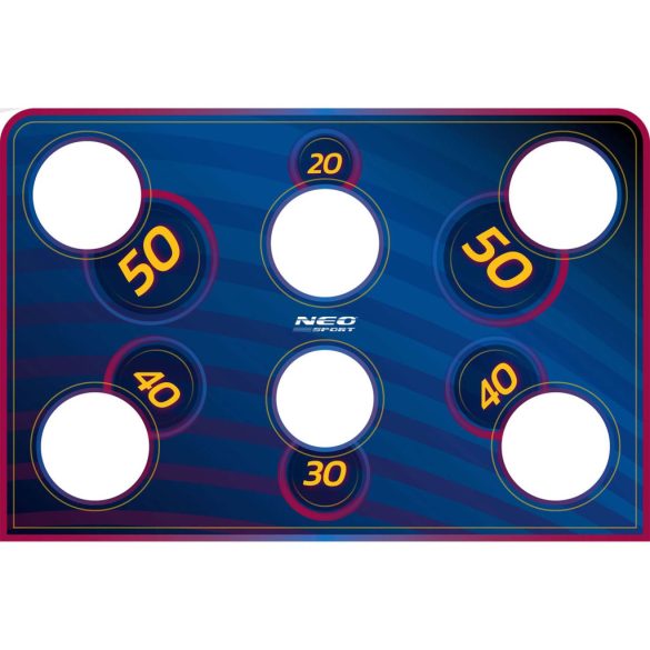 Célzóponyva futballkapura, Neo-Sport, 215 x 150 cm, sötétkék, vízálló, ütésálló, rögzítőkkel, könnyű felszerelés