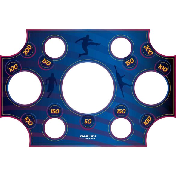 Célzóponyva futballkapura, Neo-Sport, 300 x 200 cm, sötétkék, vízálló, ütésálló, rögzítőkkel, könnyű felszerelés