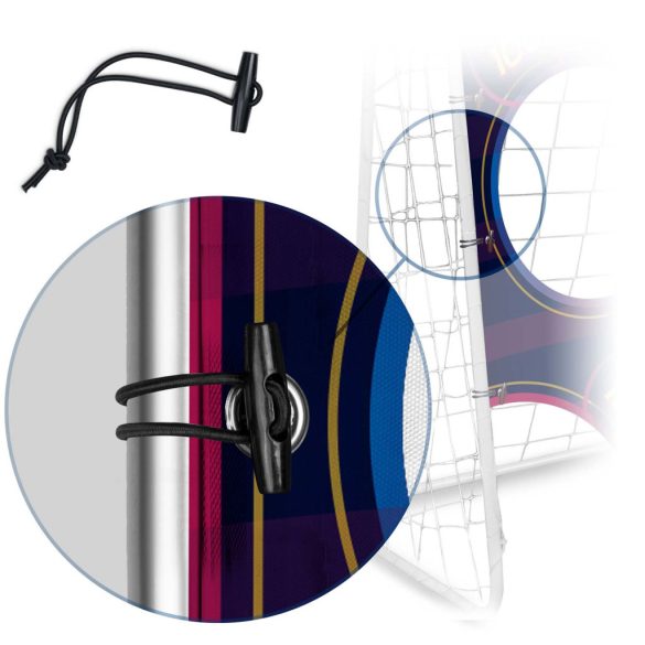 Célzóponyva futballkapura, Neo-Sport, 300 x 200 cm, sötétkék, vízálló, ütésálló, rögzítőkkel, könnyű felszerelés