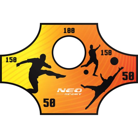 Célzóponyva futballkapura, Neo-Sport, 180 x 120 cm, vízálló, ütésálló, rögzítőkkel, könnyű felszerelés