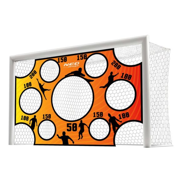 Célzóponyva futballkapura, Neo-Sport, 300 x 200 cm, vízálló, ütésálló, rögzítőkkel, könnyű felszerelés