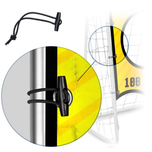 Célzóponyva futballkapura, Neo-Sport, 300 x 200 cm, vízálló, ütésálló, rögzítőkkel, könnyű felszerelés