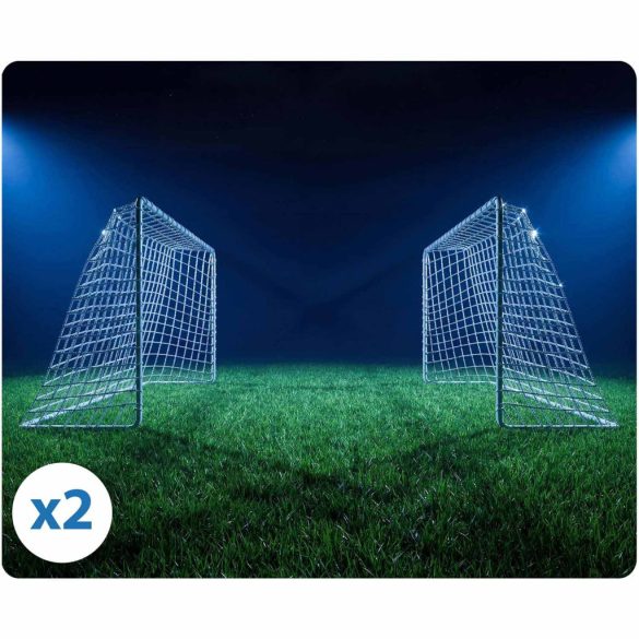 Futballkapu, Neo-Sport NS-485, 183 x 122 x 61 cm, 2 db, fehér keret, fehér PE háló, fém váz, időjárásálló, 4 db rögzítő, szerszám nélkül összeszerelhető